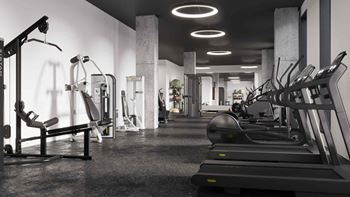 Fitness center area